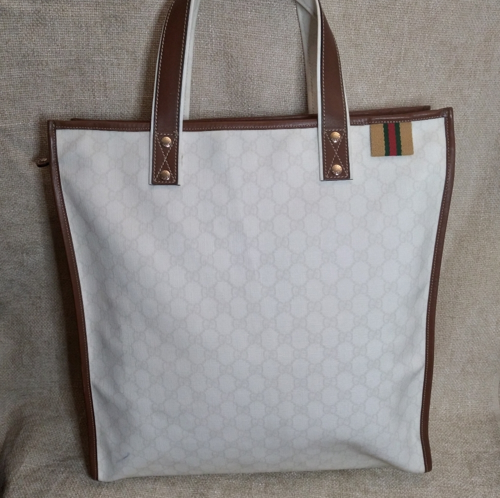 Gucci Large GG Supreme Web Loop Tote